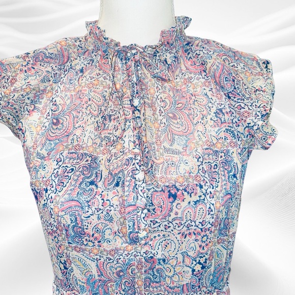 NEW Generation Love XS MIRABELLE Paisley Dress - Mosaic‎ Paisley Tiered Ruffle - Picture 6 of 11